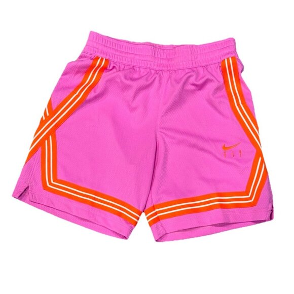 Nike Fly Crossover Shorts In Pink And Orange Youth Medium - Picture 1 of 3